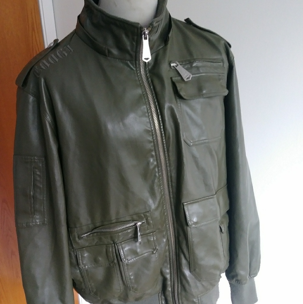 Men's faux leather jackets